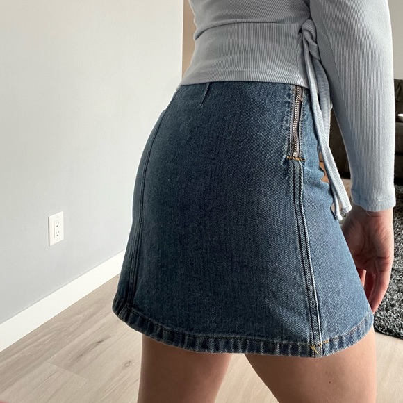 Wilfred Free Mini Jean Skirt - Picture 5 of 6
